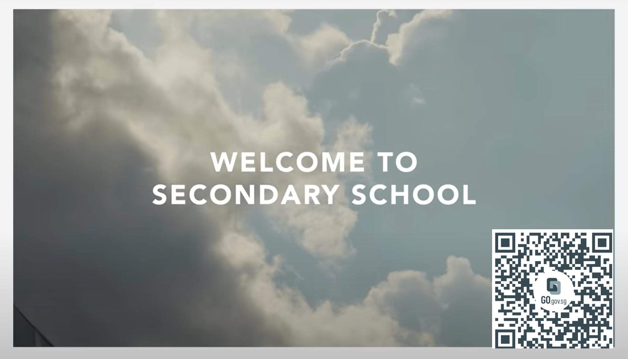 "Welcome to Secondary School" Video